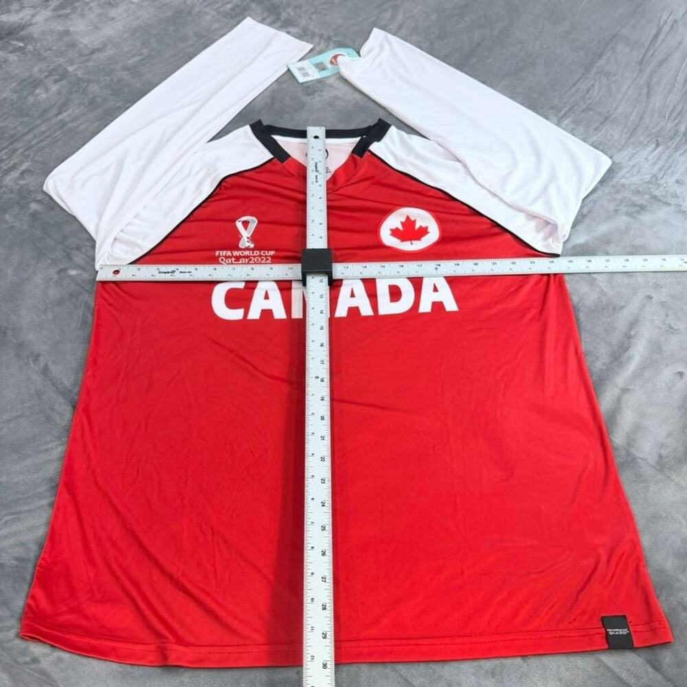 NWT Bundle 2 Canada FIFA World Cup Qatar 2022 Jersey Red Maple Leaf Sz XL - Picture 13 of 16